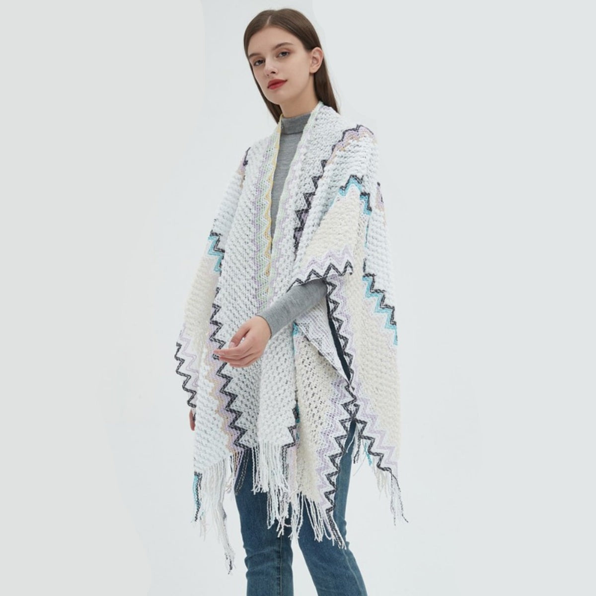 style unique poncho femme