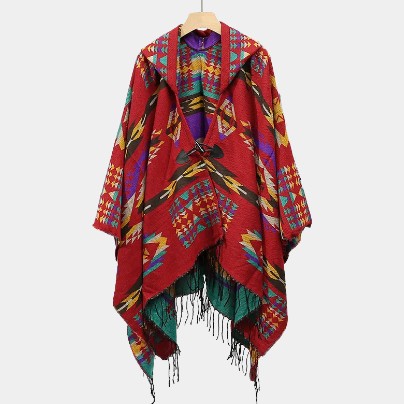 Poncho confortable en acrylique