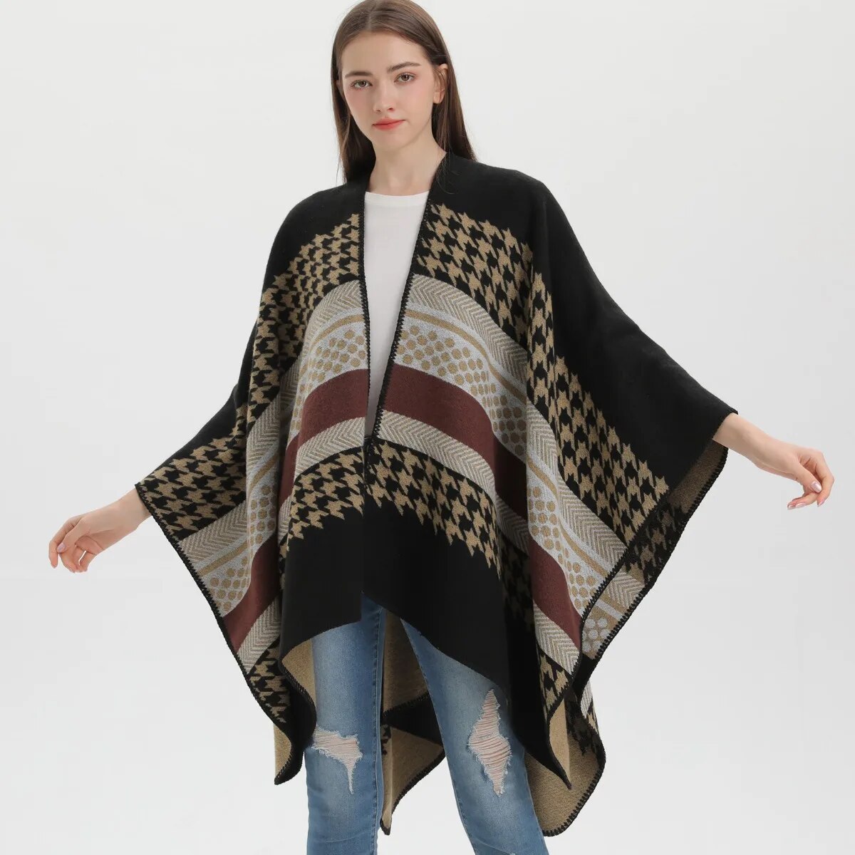style hivernal poncho