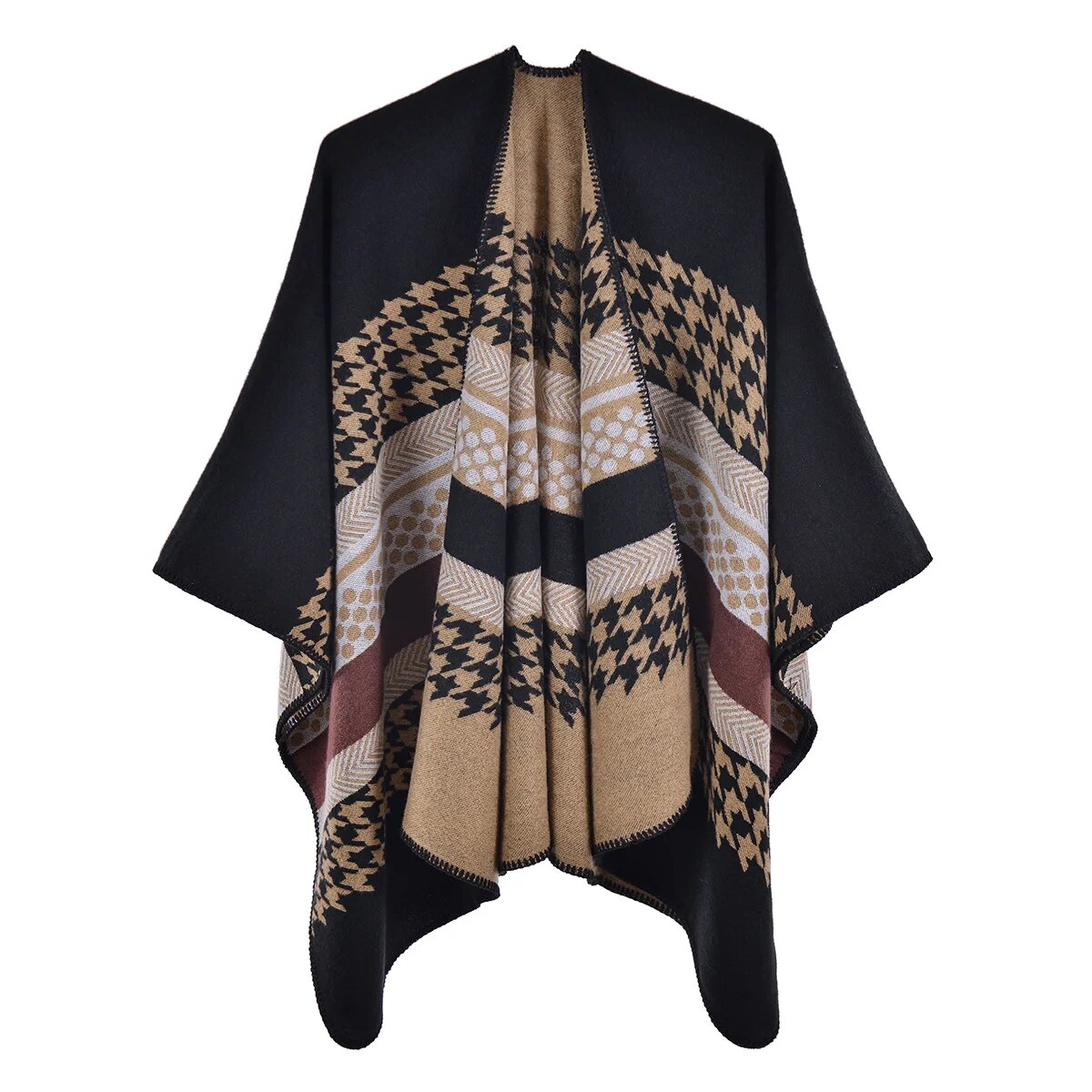 poncho chaud et élégant