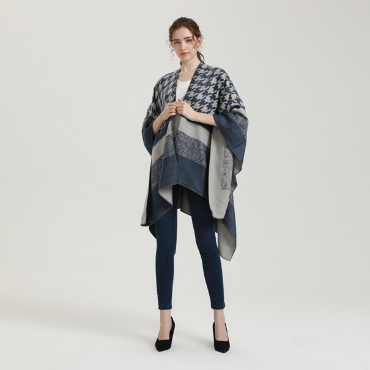 poncho chaud femme