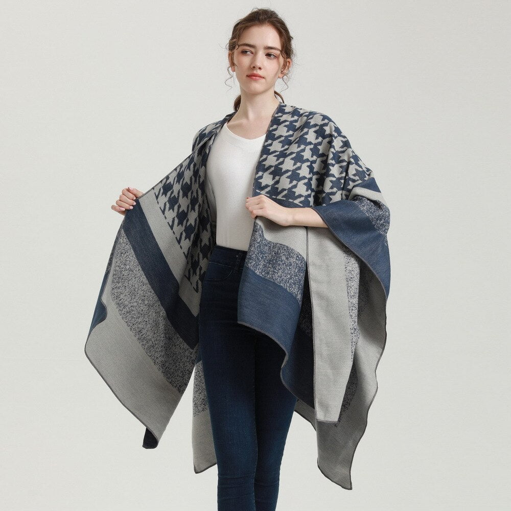 poncho élégant hiver