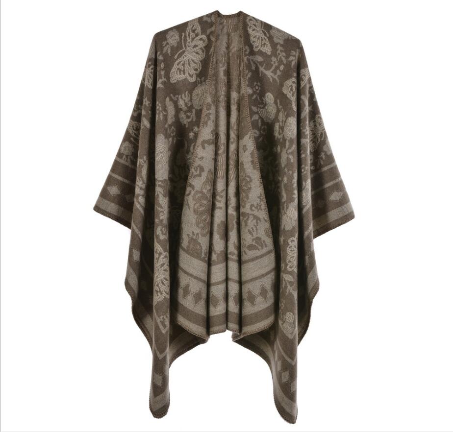 Design papillon du Poncho Femme