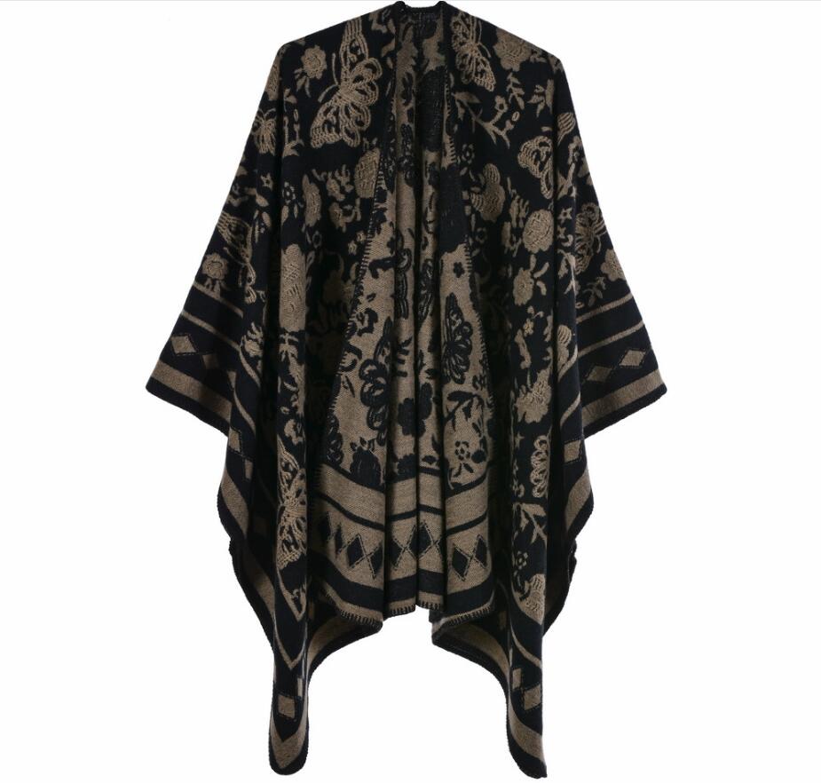Polyvalence Poncho Femme Papillon