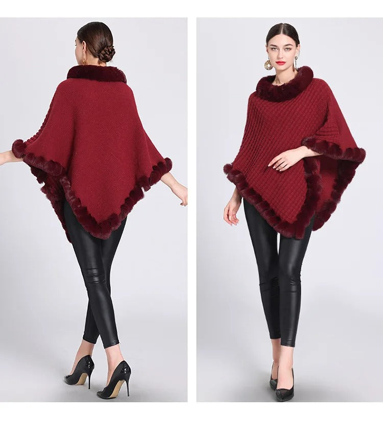 Style chic poncho femme