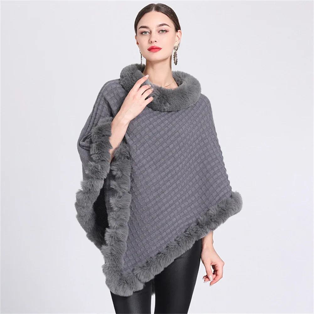 Poncho Tricot tendance
