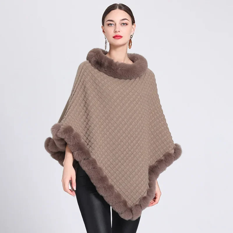 Poncho chaud pour l'hiver