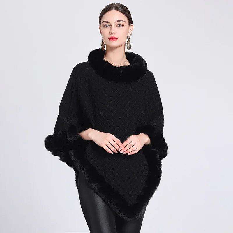 Élégant Poncho femme