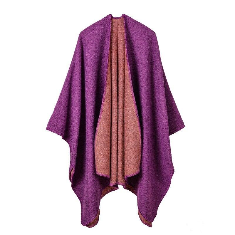 Poncho Femme Violet élégant