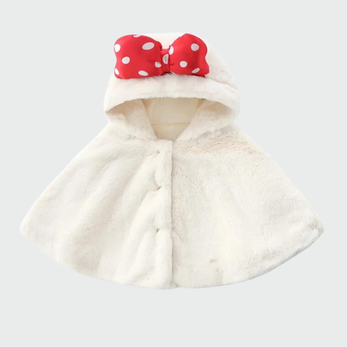 Poncho Fille Nœud Rouge élégant