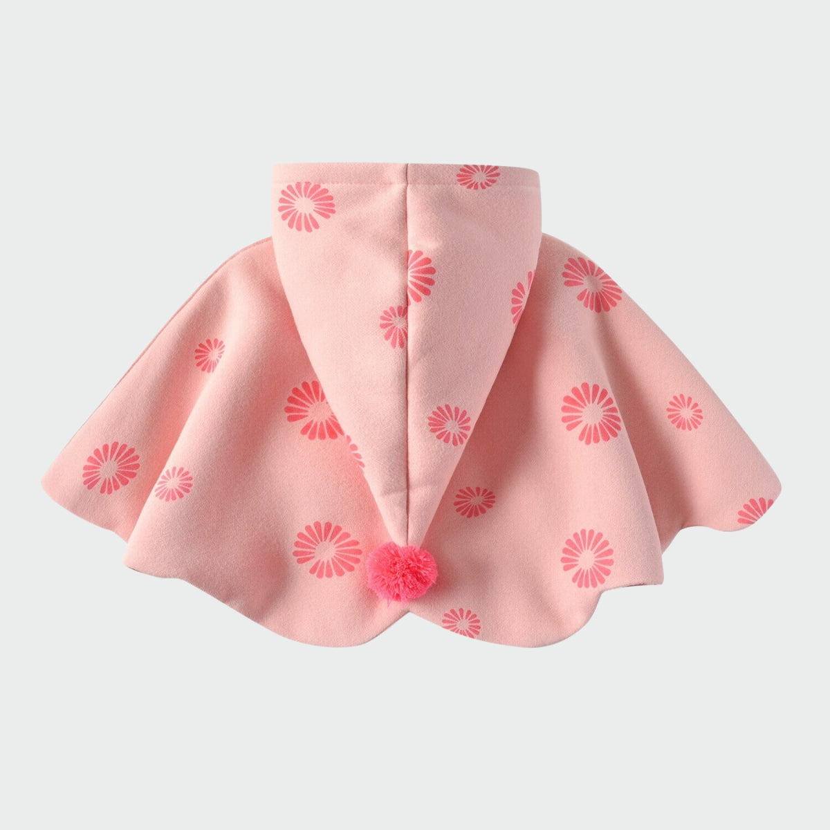 élégant poncho rose pour fille
