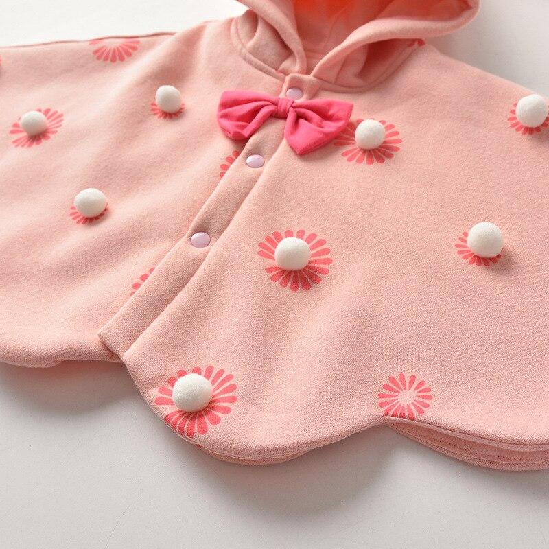 poncho rose enfant en coton
