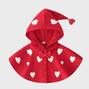 poncho fille rouge