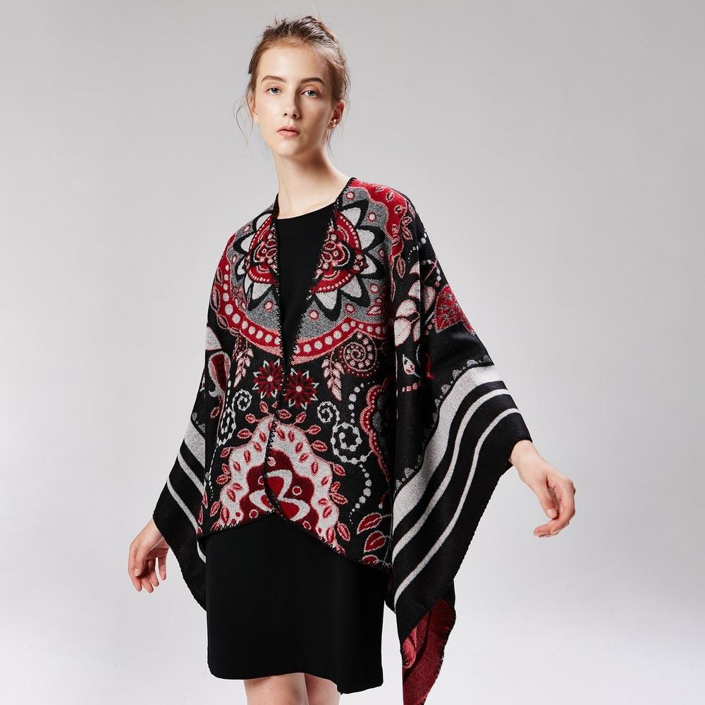 tissu doux poncho fleur