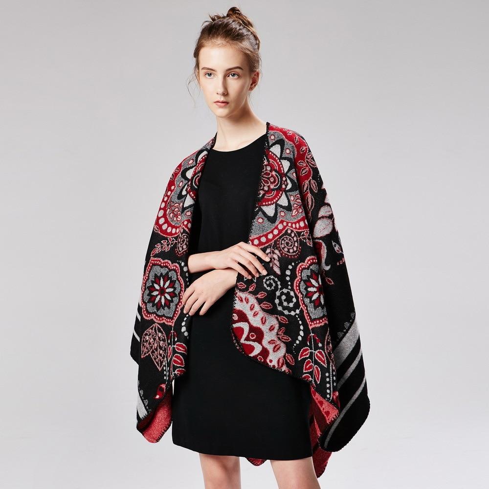 style poncho fleur