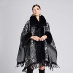 Poncho Fourrure Paisley