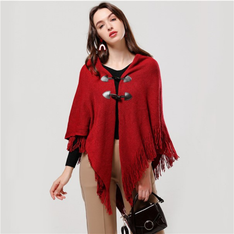 poncho chaud pour femmes