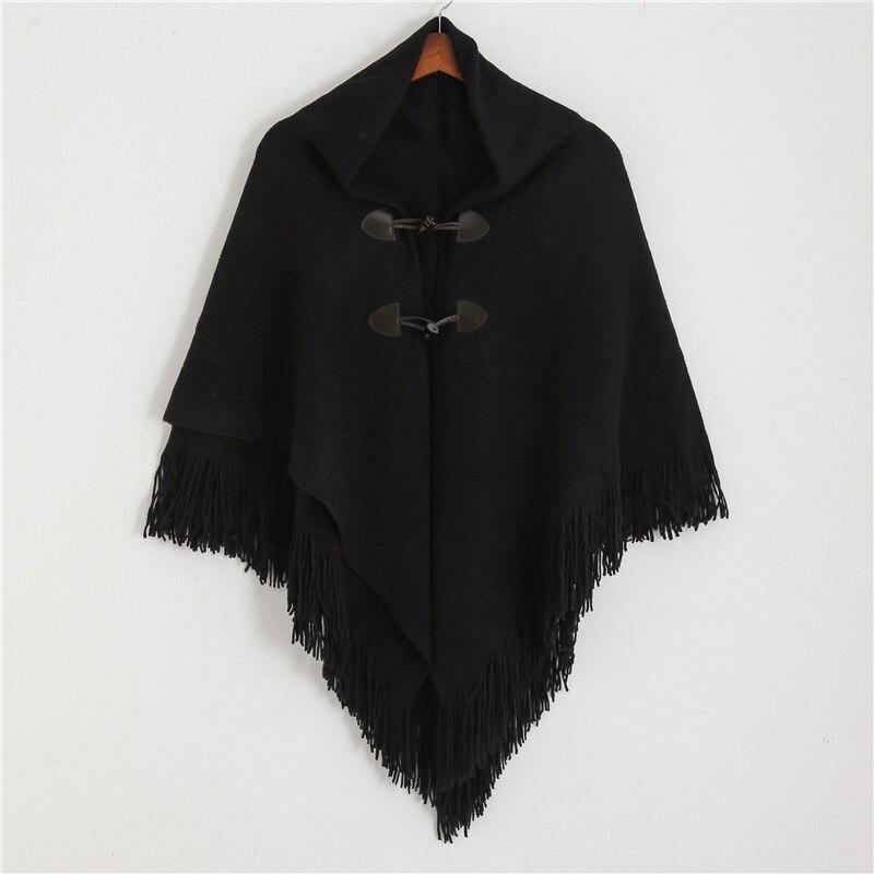 poncho en acrylique doux