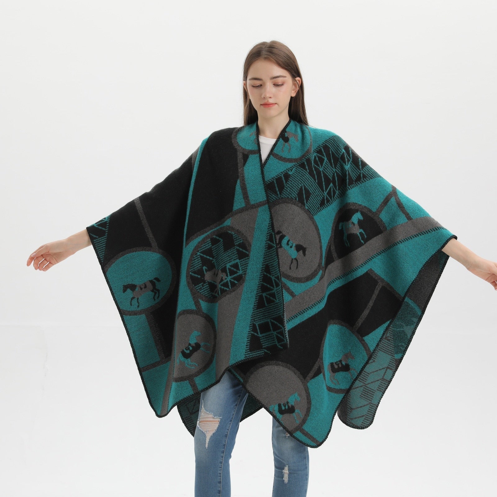 Poncho Fashion Hiver
