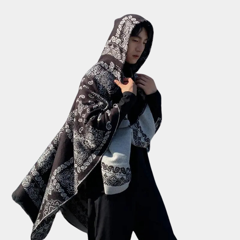 Poncho tendance pour homme