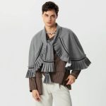 Poncho Homme avec Echarpe