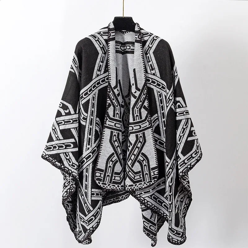 poncho élégant homme