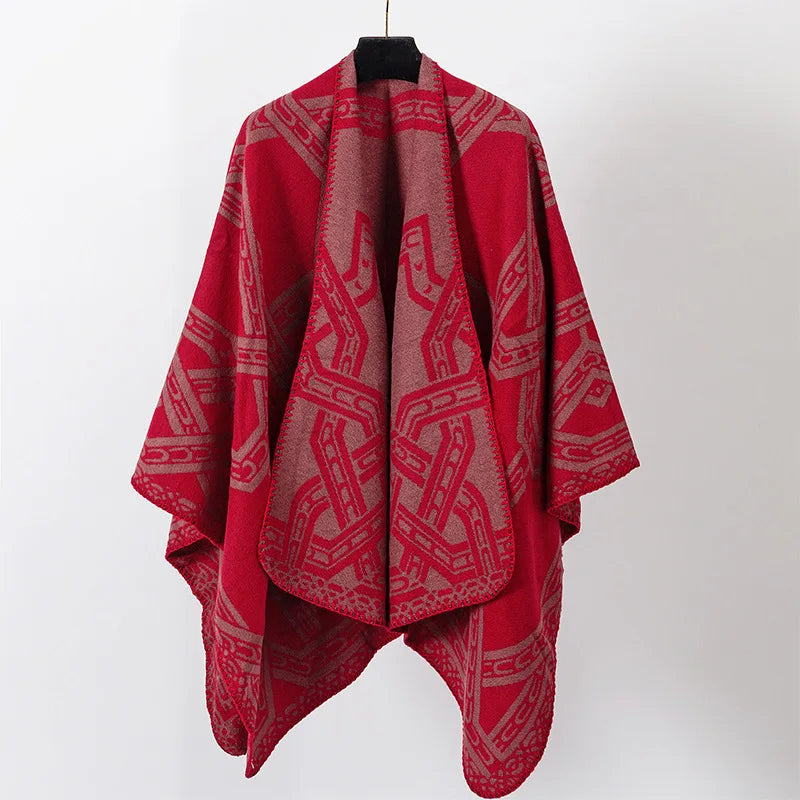 poncho chaud confortable