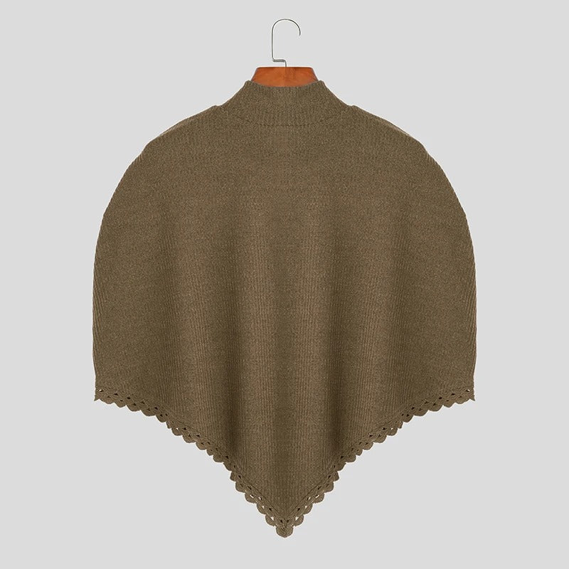 style poncho col roulé