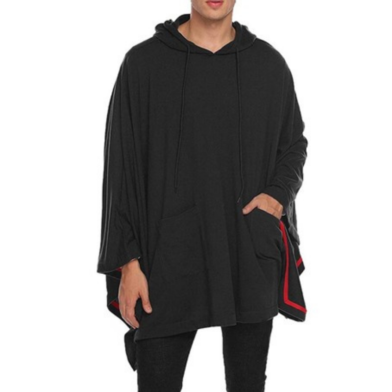 poncho moderne avec capuche