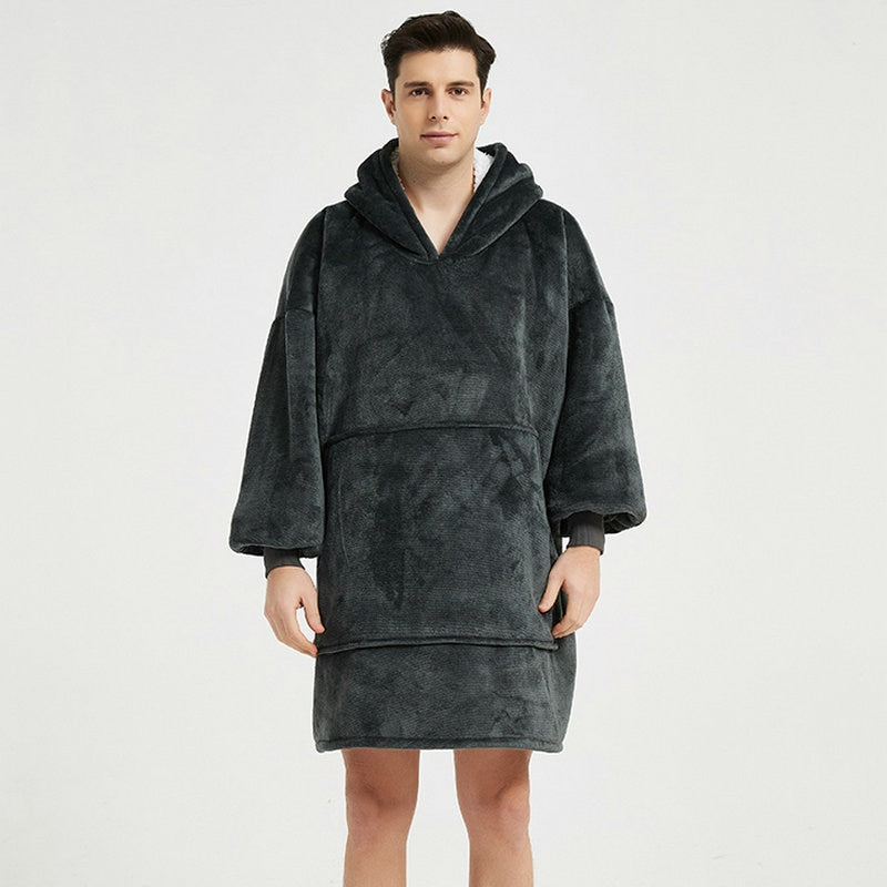 poncho homme polaire