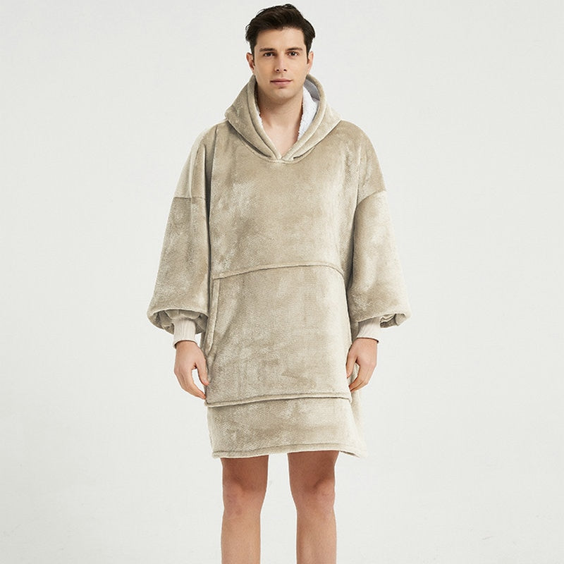 poncho moderne polaire