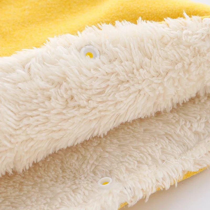 poncho jaune éclatant