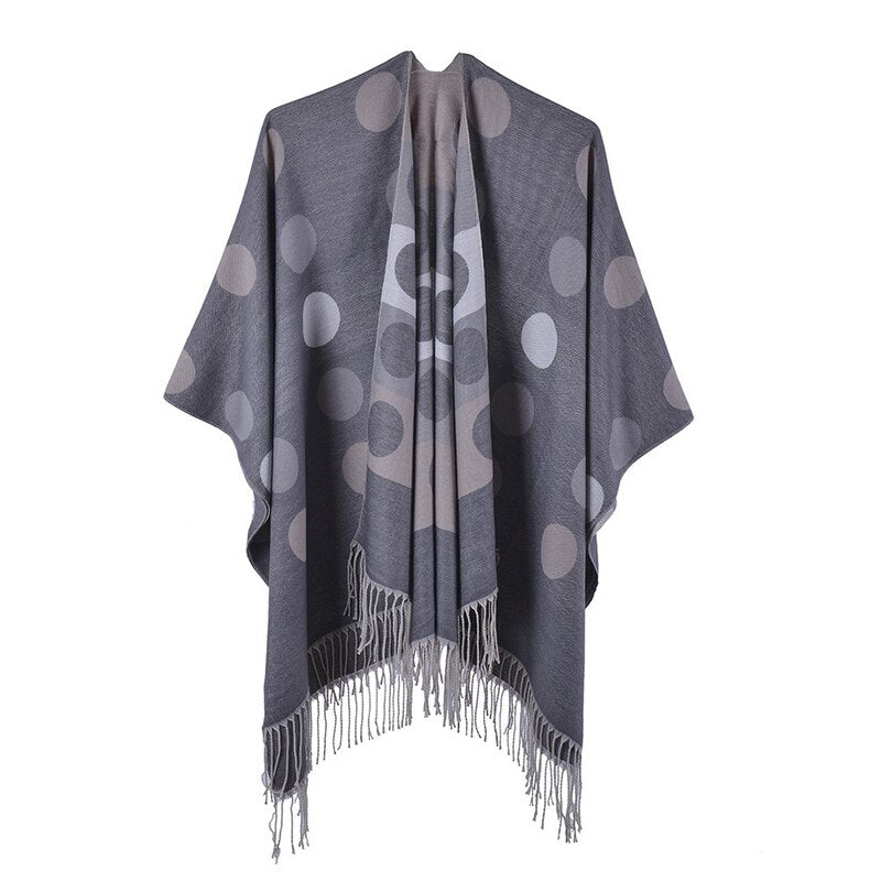 poncho couleur femme