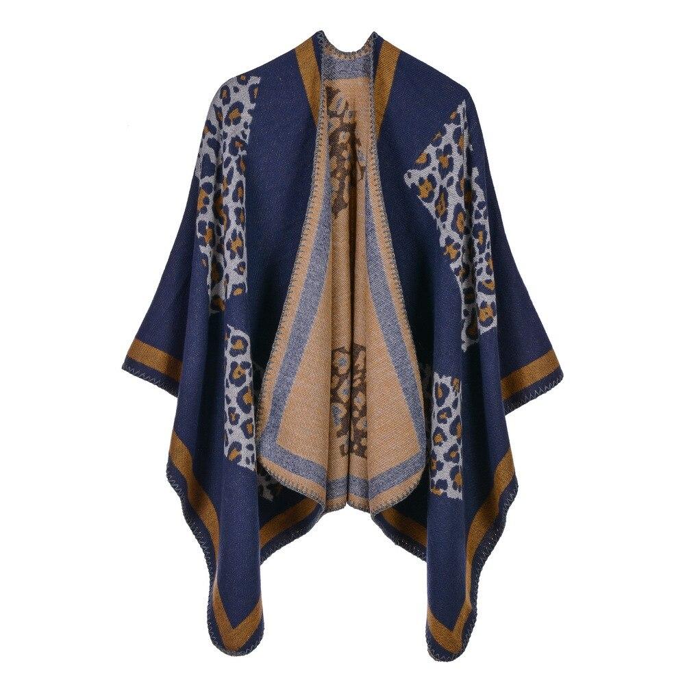 poncho urbain léopard