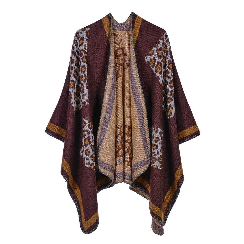confort poncho léopard