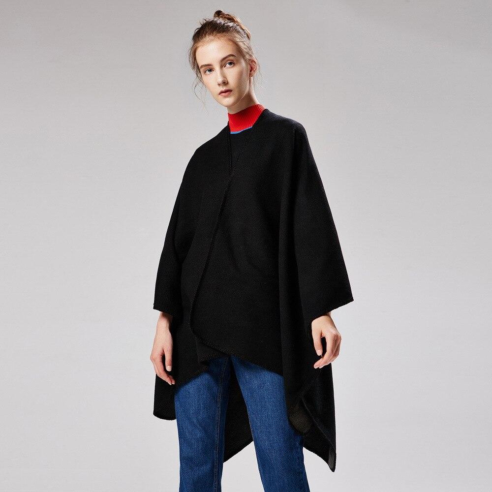 Accessoire mode Poncho Noir
