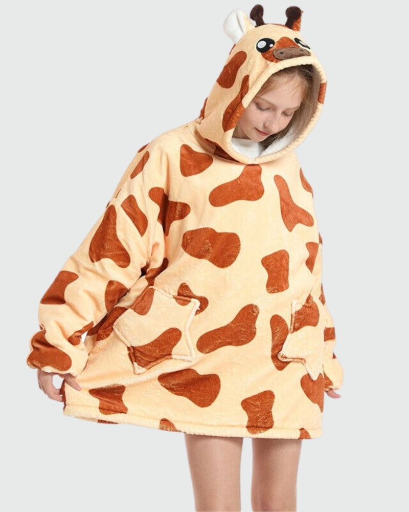Poncho Plaid Enfant élégant