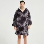 poncho plaid polaire homme élégant