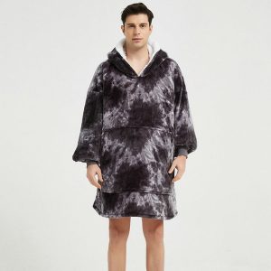 poncho plaid polaire homme élégant