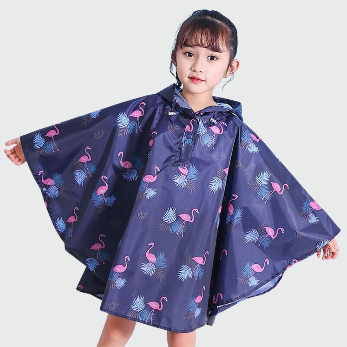 protection pluie enfant flamants roses