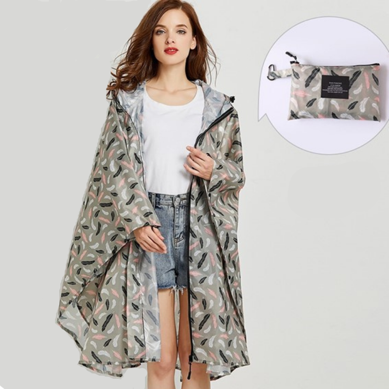 élégant poncho femme pluie