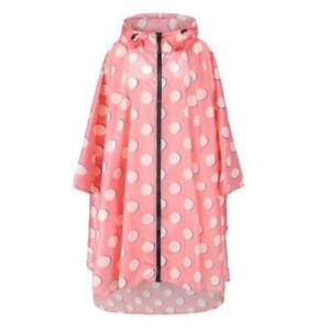 Poncho Pluie Pois Rose élégant
