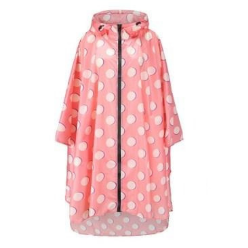 Poncho Pluie Pois Rose élégant