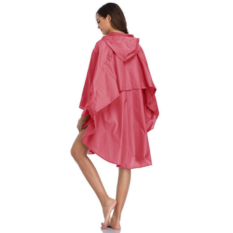 Poncho Rose Étanche