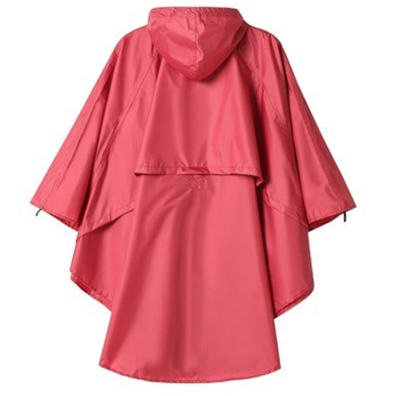 Élégant Poncho Pluie Rose