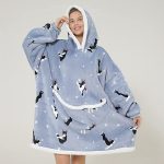 poncho polaire d'intérieur femme
