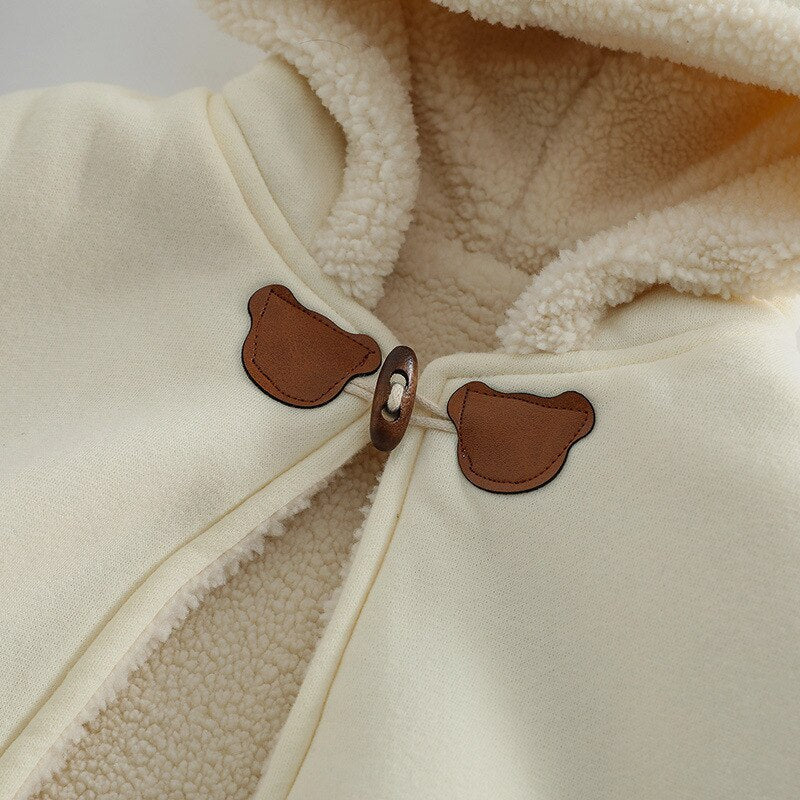 Poncho Polaire Enfant Hiver doux et confortable