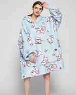 Poncho Polaire Femme Eléphant