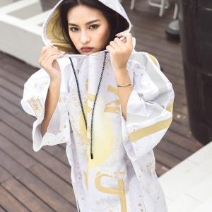 poncho surf gold