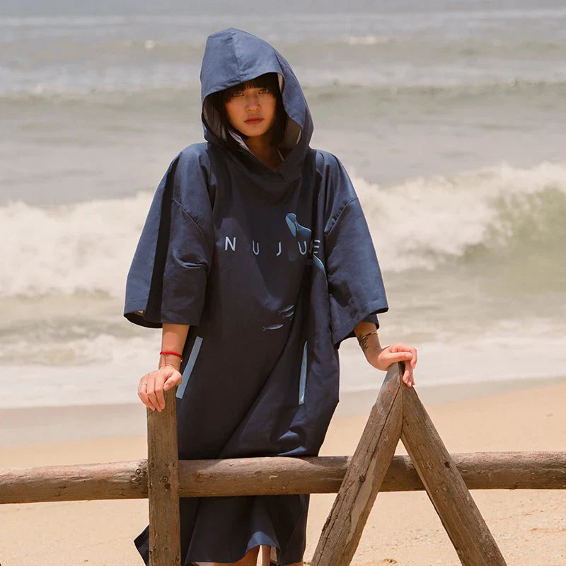 Poncho absorbant marin